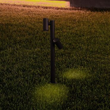 Nova Luce Pec - tuinpaal - Ø 16 x 90 cm - 13W LED incl. - IP65 - zandzwart