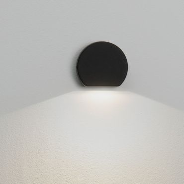 Nova Luce Sango - buiten wandverlichting - 10 x 8,5 x 3,5 cm - 4W LED incl. - IP54 - zandzwart