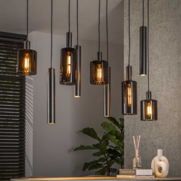 Vico Sepiora - hanglamp - 116 x 22 x 150 cm - sienna bruin