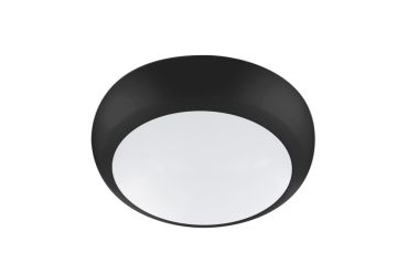 Integral LED Tough-Shell Pro - plafondlamp - Ø 32,5 x 7,5 cm - 16W LED incl. - instelbare lichtkleur - IP66 - zwart