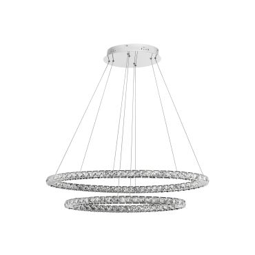 Nova Luce Celine - hanglamp - 85 x 42 x 120 cm - 52W LED incl. - chroom