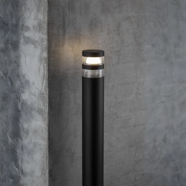 Nordlux Birk - tuinpaal - Ø 9 x 80 cm - IP44 - zwart