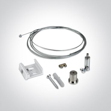ONE Light verstelbare railophangset  - 2 meter - wit
