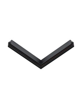 Nova Luce Q-Connector - hoekverbinder voor opbouw magnetisch profiel - 30,3 x 3,3 x 3,9 cm - zandzwart