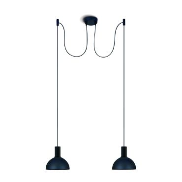 ONE Light E27 Round 2L - hanglamp - Ø 20 x 219,5 cm - zwart