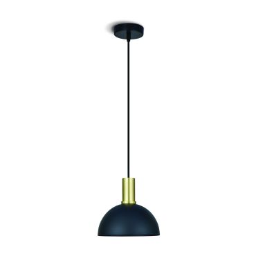 ONE Light E27 Round - hanglamp - Ø 20 x 219,5 cm - zwart