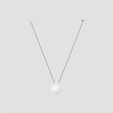 Faro Mine - hanglamp 1L - mat wit - kunststof