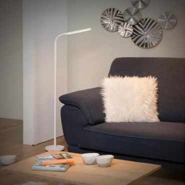 Lucide Gilly - staanlamp - 153 cm - 5W LED incl. - wit