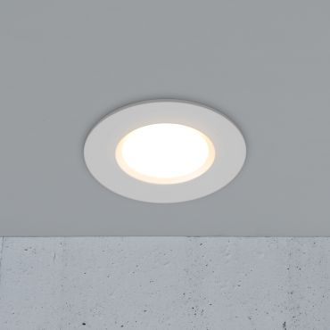 Nordlux Siege - inbouwspot - Ø 85 mm, Ø 72 mm inbouwmaat - 4,7W LED incl. - IP65 - wit