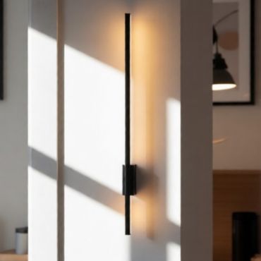 Nova Luce Tien - wandlamp - 1,5 x 8,3 x 60 cm - 10W LED incl. - zandzwart