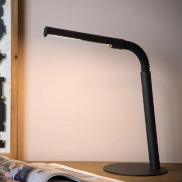 Lucide Gilly - bureaulamp - 28 x 14 x 49 cm - 3W LED incl. - zwart