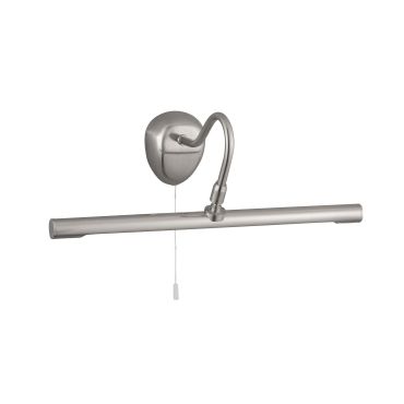 Searchlight LED Picture Lights - wandverlichting met trekschakelaar - 36 x 13 cm - 1W LED incl. - satijn zilver