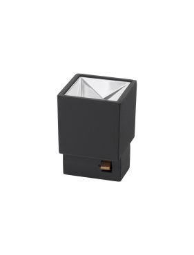 Nova Luce Buxton L - magnetisch railsysteem armatuur - 3,6 x 3,6 x 5,1 - 2,5W LED incl. - zwart