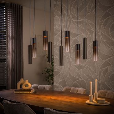 Vico Lungo - hanglamp - 109 x 18 x 150 cm - sienna bruin