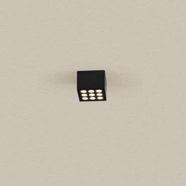 Nova Luce Jax - buiten plafondverlichting - 11 x 8 x 11 cm - 17W LED incl. - IP54 - donker antraciet