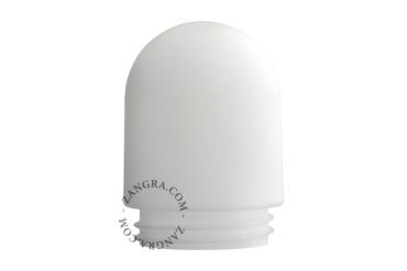 Zangra - lampenkap - Ø 8,5 x 9,5 cm - mat wit