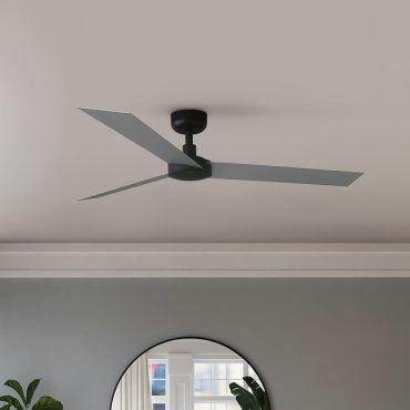 Faro Cruiser L - plafondventilator - Ø 132 cm - mat zwart en aluminium