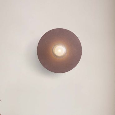 Nova Luce Vrahos - wandlamp - Ø 45 x 20,5 cm - rood terrazzo