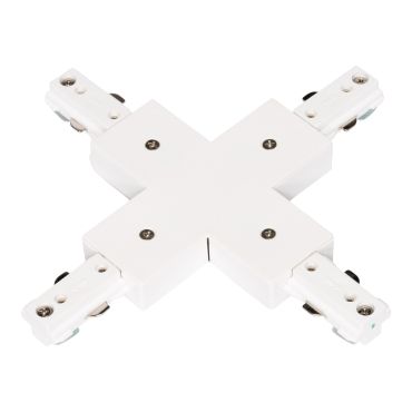 Projectlight - 1-fase railsysteem - X- connector - 18,2 x 18,2 x 1,8 cm - wit