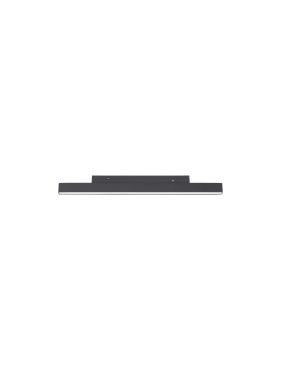 Nova Luce Ultra Slim - rail armatuur - 30 x 3,4 x 1,1 cm - 15W LED incl. - warm witte lichtkleur - zwart