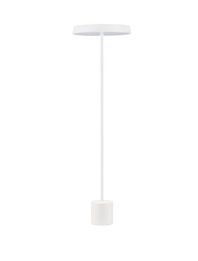 Nova Luce Vetro - vloerlamp - Ø 40 x 136 cm - 33W  LED incl. - mat wit