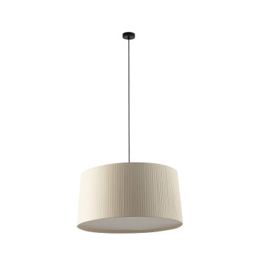 Faro Samba S 700 - hanglamp - Ø 70 x 35 cm - mat zwart en beige