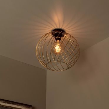 Lucide Danza - plafondlamp - Ø 40 x 35,5 cm - goud