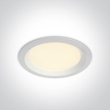 ONE Light UGR19 CCT V Range - inbouw plafondverlichting - Ø 190 mm, Ø 170 mm inbouwmaat - 20W LED incl. - IP44 - wit