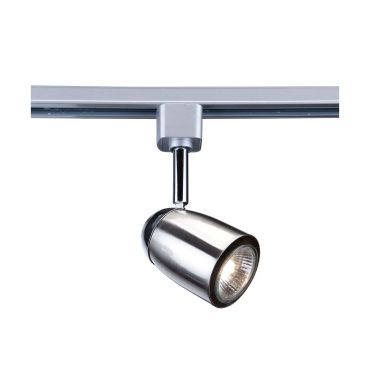 Searchlight Track &amp; Spot - track spotlight - 6 x 17 cm - satijn zilver en chroom