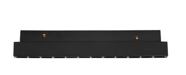 Nova Luce Ultra Slim - rail armatuur - 19,5 x 3,4 cm - 12W LED incl. - witte lichtkleur - zwart