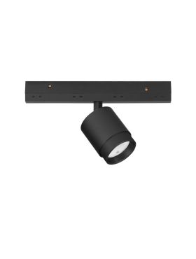 Nova Luce Ultra Slim - rail spot - lichtbundel instelbaar van 15 tot 36 graden - Ø 4,5 cm - 5W LED incl. - zwart