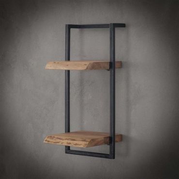 Vico Edge - wandschap - 30 x 25 x 65 cm - acaciahout