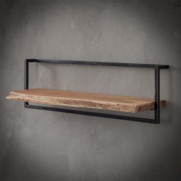 Vico Edge - wandschap - 100 x 25 x 30 cm - acaciahout