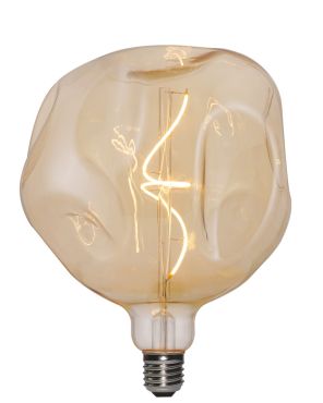 Daylight Italia Bumped LED lamp - Ø 18 x 21,5 cm - E27 - 5W dimbaar - 1800K - amber