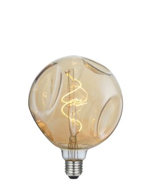 Daylight Italia Bumped LED lamp - Ø 14 x 18,5 cm - E27 - 5W dimbaar - 1800K - amber