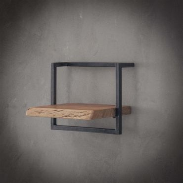 Vico Edge - wandschap - 40 x 25 x 30 cm - acaciahout