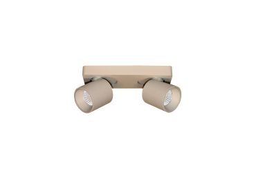 Artdelight Laguna - opbouwspot 2L - 22 x 8, 5 x 9, 5 cm - 2 x 6W dimbare LED incl. - champagne