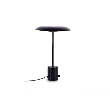 Faro Hoshi - tafellamp - Ø 26 x 40 cm - 12W dimbare LED incl. - glanszwart