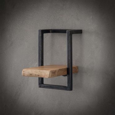 Vico Edge - wandschap - 20 x 25 x 30 cm - acaciahout