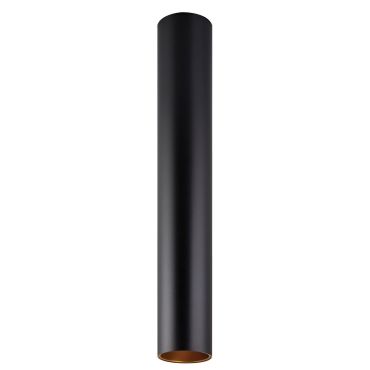 VK Lighting Koroidia - opbouwspot - Ø 7 x 50 cm - zwart en goud