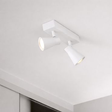 Nova Luce Dublin - opbouwspot 2L - 24,5 x 5,5 x 15 cm - zandwit