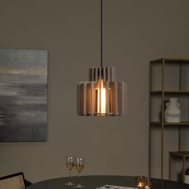 Lucide Rollo - hanglamp - Ø 31 x 150 cm - taupe