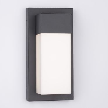 Nova Luce Leto - buiten wandverlichting - 14,5 x 29 x 10,2 cm - 18W LED incl. - IP65 - zandzwart
