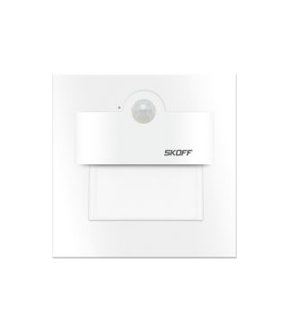 Skoff Tango LED - inbouw wandverlichting met bewegingsmelder - 73 x 73 mm - 230V - wit - 3000K