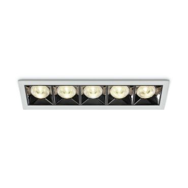 ONE Light Mirror Square Boxes - inbouwspot - 207 x 54 mm, 200 x 45 mm inbouwmaat - 20W LED incl. - wit