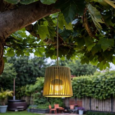 New Garden Conta Mini - hanglamp met oplaadbare lichtbron en afstandsbediening - Ø14,5 x 314,6 cm - 3W LED incl. - IP54 - groen