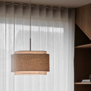 Design For The People Takai - hanglamp - Ø 45 x 330 cm - beige
