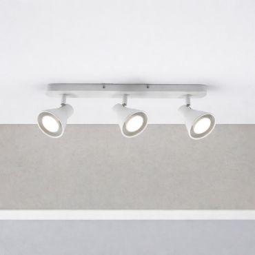 Nordlux Eik 9 - opbouwspot 3L - 45 x 8,6 cm - wit