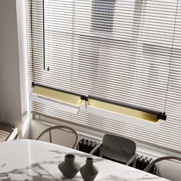 Nova Luce Apnea - hanglamp - 93 x 160 x 7 cm - 20W dimbare LED incl. - zandzwart, goud en grijs