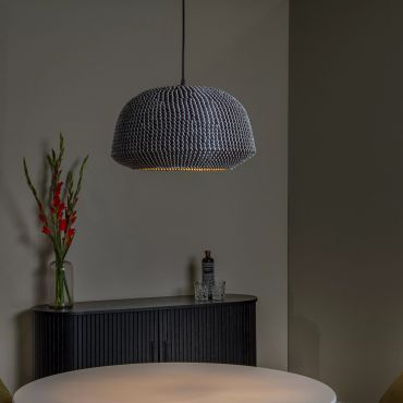 Lucide Maduka - hanglamp - Ø 47 x 127,5 cm - zwart